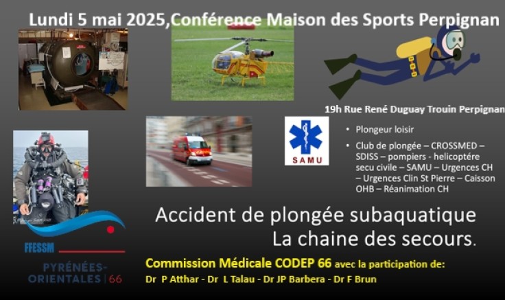 Conférence &quot;Accident de plongée&quot;
